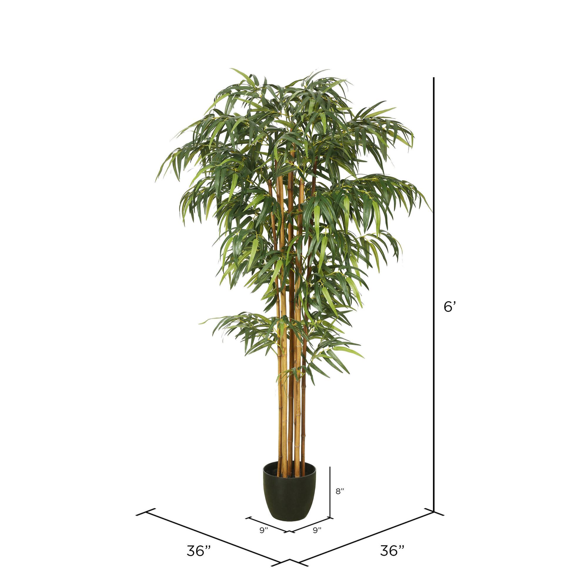 6ft. Potted Artificial Bamboo Tree